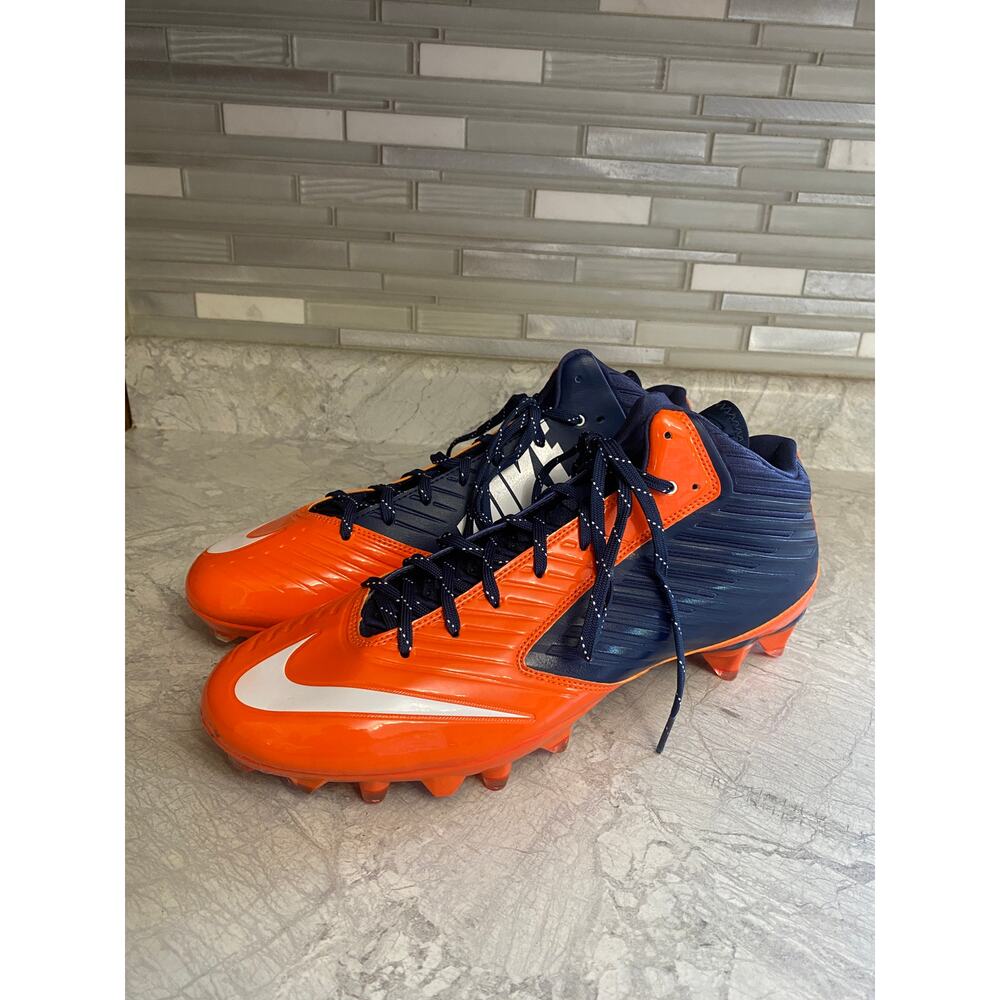 Nike Vapor Speed Orange and Blue Football Cleats Men's Size 14